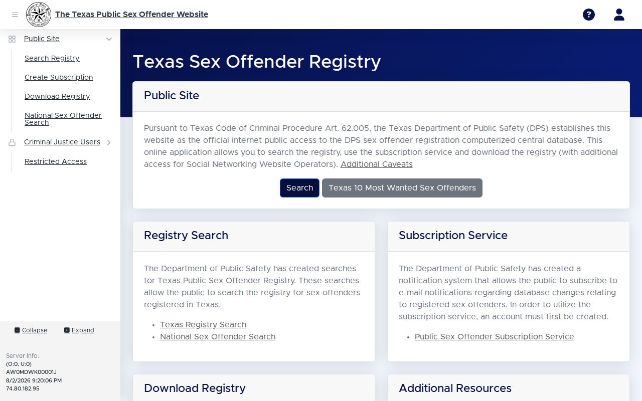 Texas DPS narrow registry photo channel for Wilson County released records