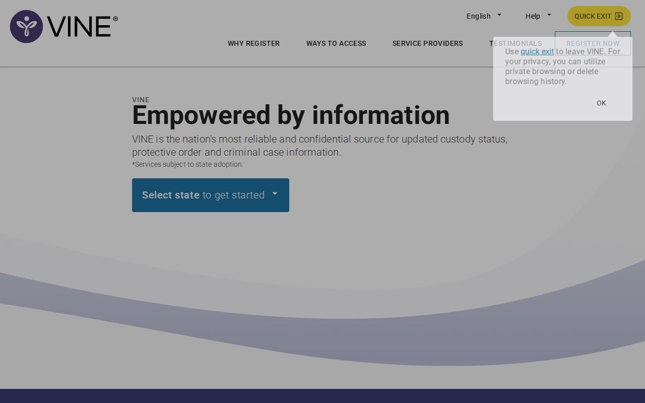 Wilson County VINE inmate check and release status search